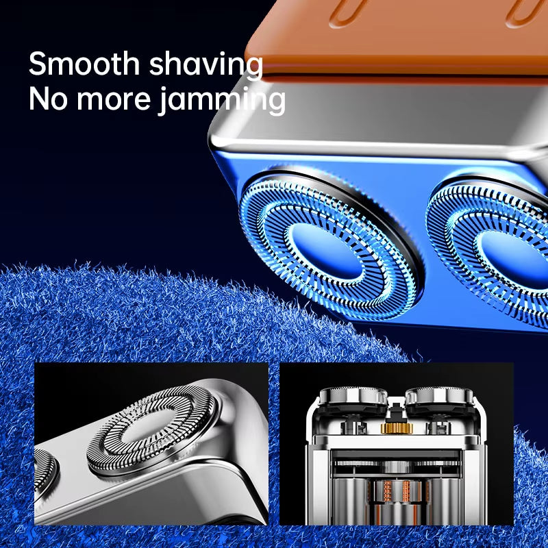 Xiaomi Electric Smart Shaver Household Car shaver Digital Display Mini Dual Blade Rechargeable Powerful Men'S Gift Shaver