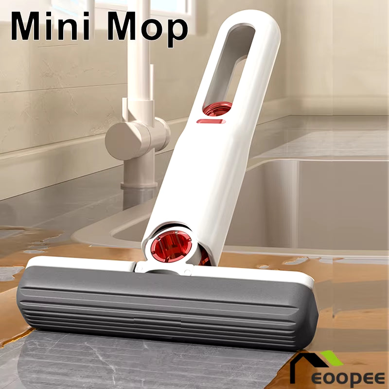 Portable Mini Cleaning Mop Folding Absorbent Mop Desktop Windows Car Glass Cleaning Home Cleaning Tools