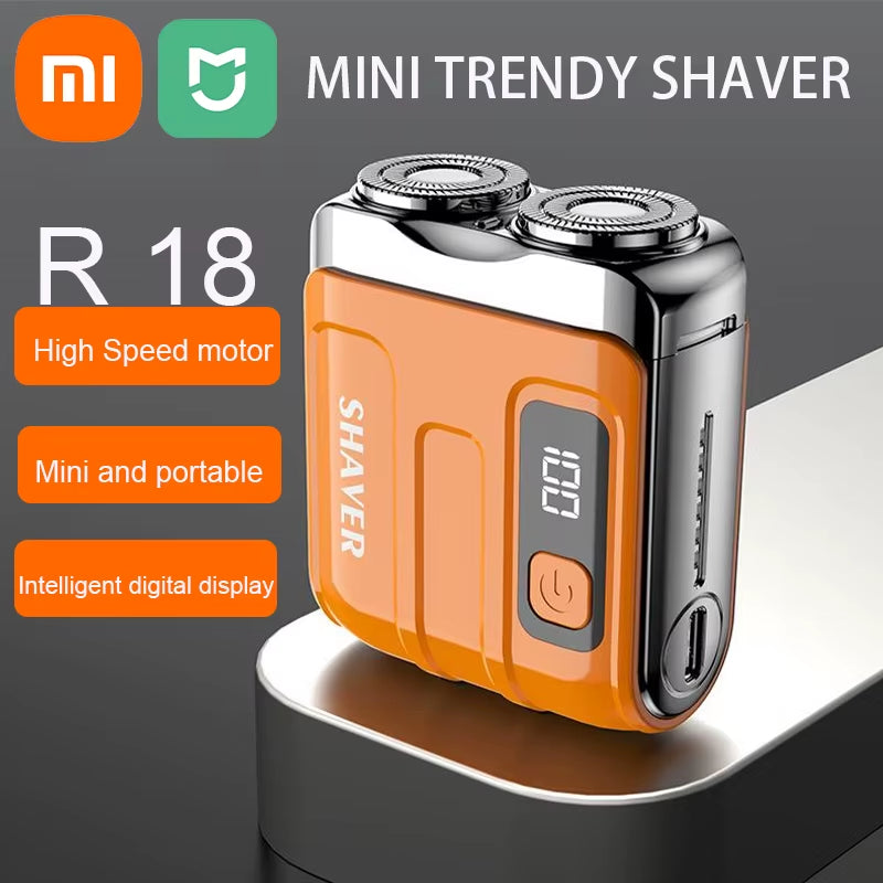 Xiaomi Electric Smart Shaver Household Car shaver Digital Display Mini Dual Blade Rechargeable Powerful Men'S Gift Shaver